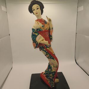 VINTAGE Silk Japanese Geisha Doll